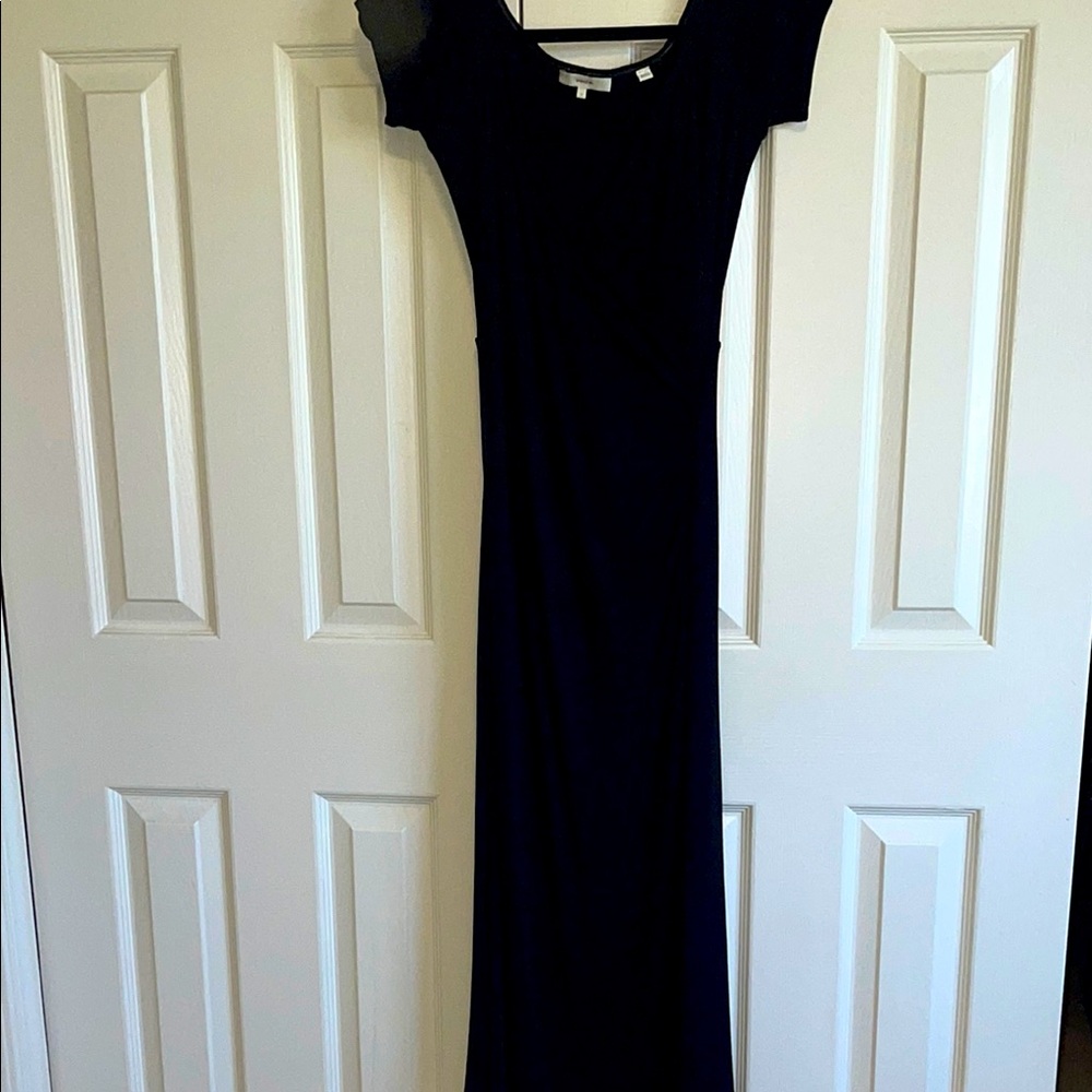 VINCE- Black Maxi wrap Dress. Small